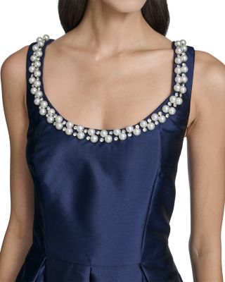 Sleeveless Scoop Neck Ballgown