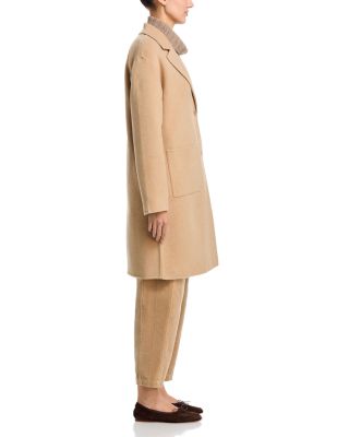 Notch Collar Wool Coat