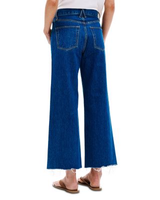 Grace Crop High Rise Wide Leg Jeans in Revolution