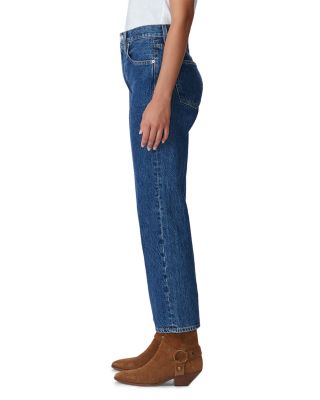 London Crop High Rise Straight Jeans in Forbidden Love