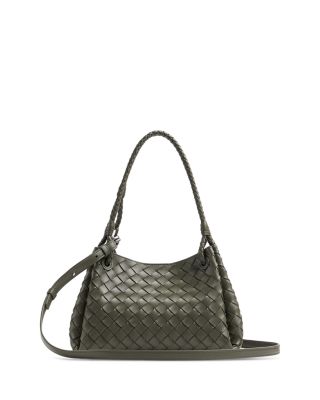 Parachute Intrecciato Leather Shoulder Bag