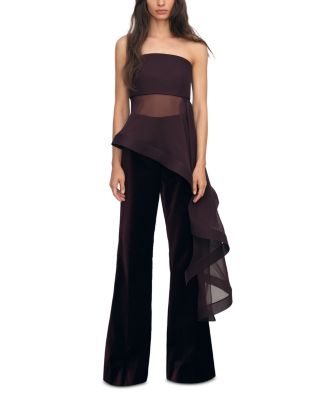 Rhianna Silk Drape Bandeau Top