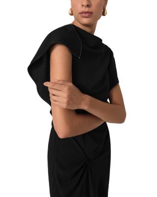 Saskia Drape Detail Midi Dress