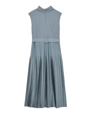Ania Pleated Skirt Midi Dress