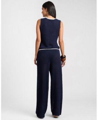 Linen Knit Drawstring Pant