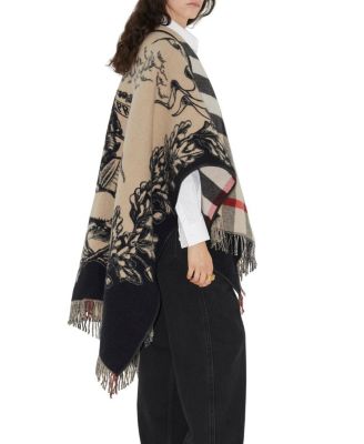  Reversible EKD Check Wool Cape