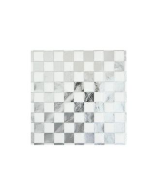  Checkered Paper Cocktail Napkins, Set of 20