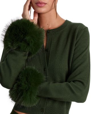 Dolly Wool Crewneck Cardigan Sweater