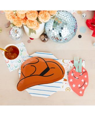  Yeehaw Cowboy Horseshoe Print Petite Paper Napkins, Set of 16