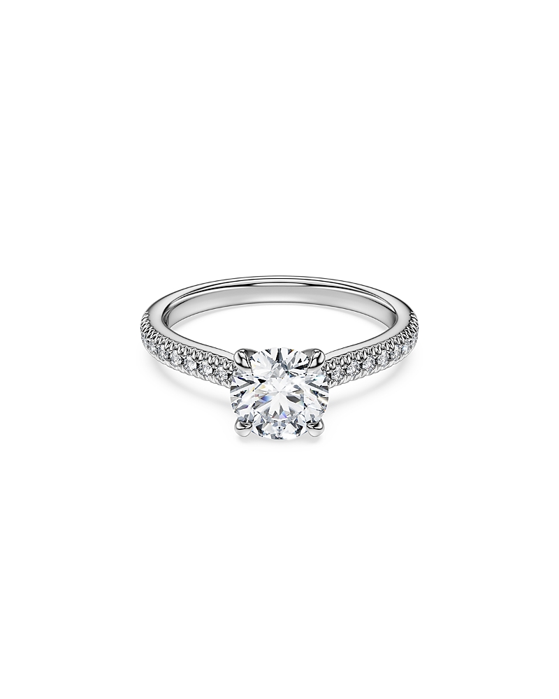 Swarovski 14K White Gold Eternity Certified Lab Grown Diamond Engagement Ring