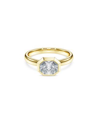 Octagon Certified Lab Grown Diamond Bezel Ring