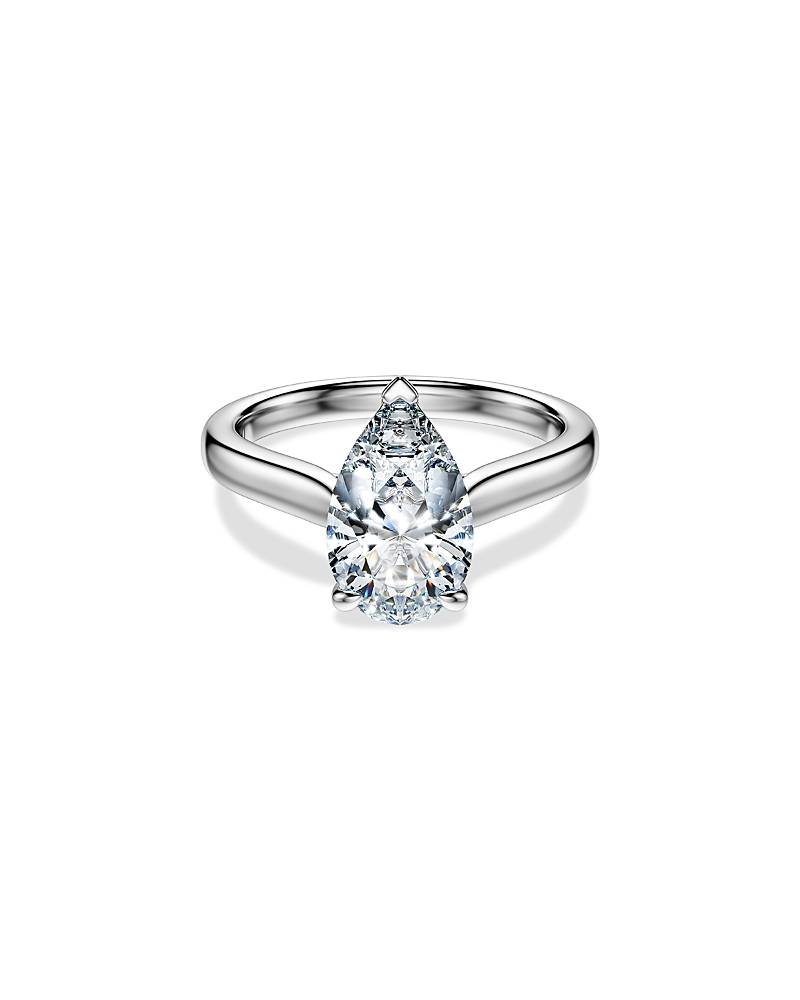Swarovski Eternity Certified Lab Grown Diamond Pear-shape Engagement Ring In Gold