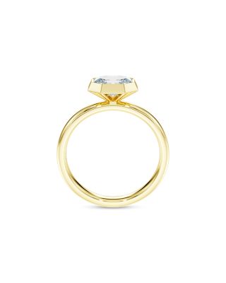Octagon Certified Lab Grown Diamond Bezel Ring