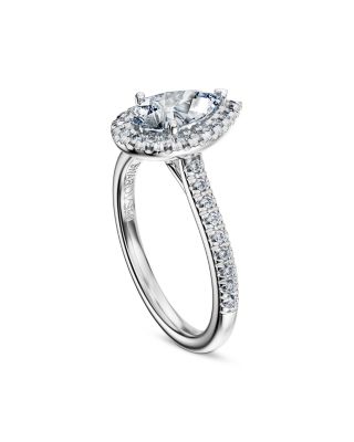 Eternity Certified Lab Grown Diamond Pear Halo Ring