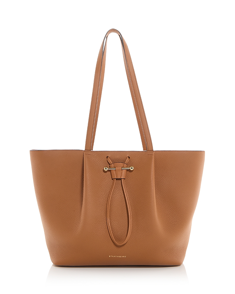 Strathberry Osette Leather Shopper Tote In Brown