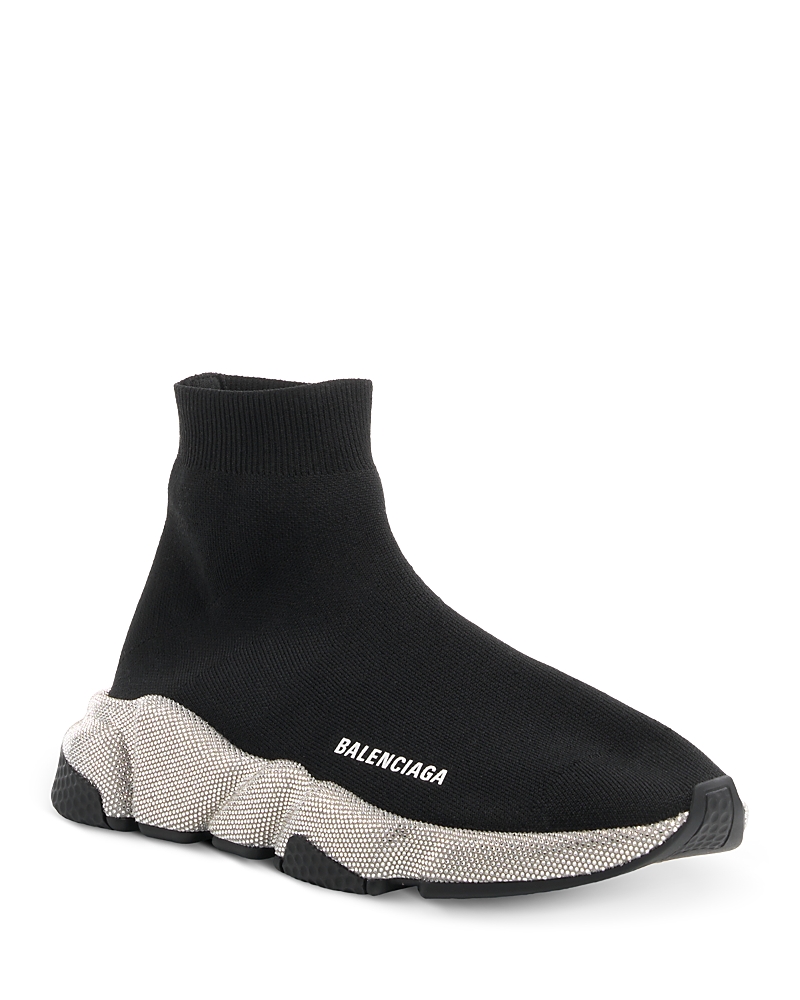 Balenciaga Women's Speed Knit Rhinestone Sneakers