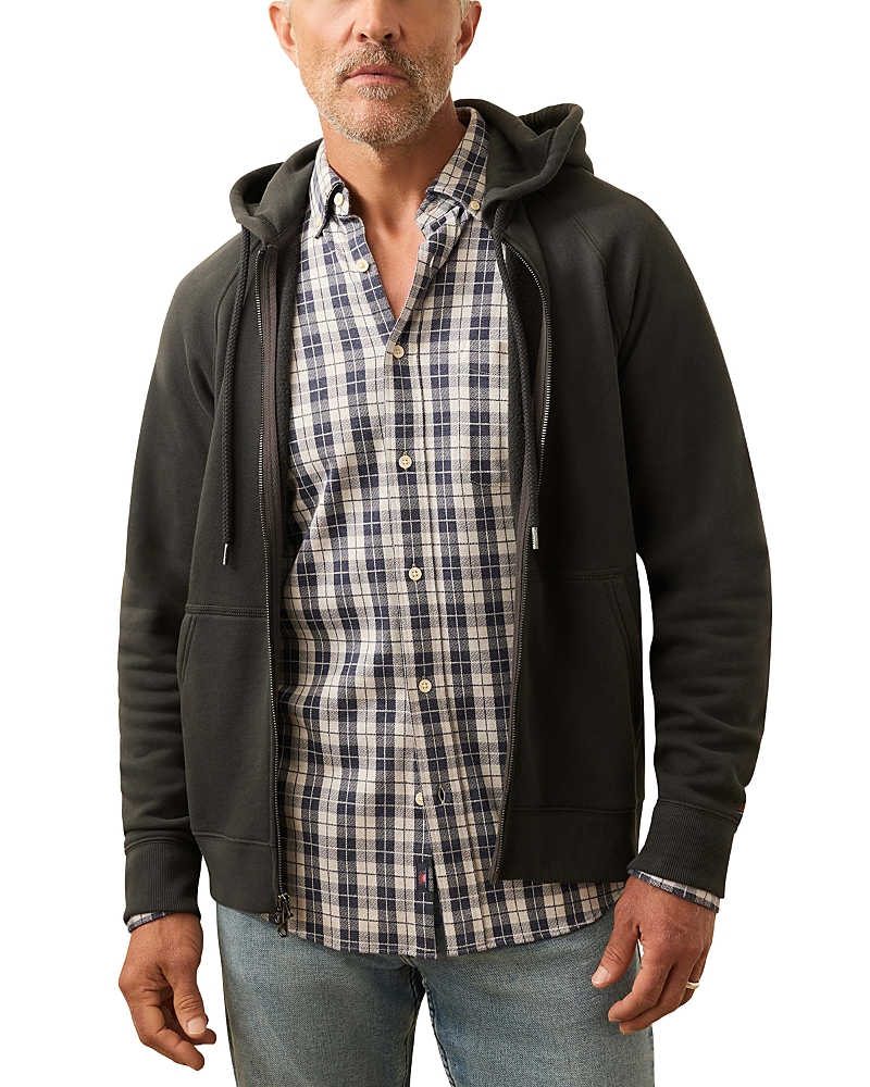 Faherty Men's High Standard Fleece Zip Hoodie