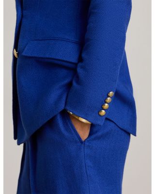 Double Breasted Linen Cotton Blazer