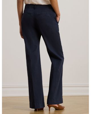 Stretch Cotton Chino Flare Pants