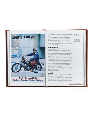 The Story of Harley Davidson Leather Bound Book