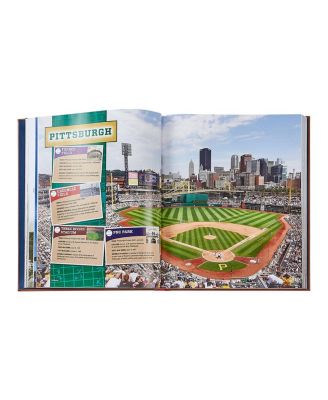  Ballparks Past & Present Leather Bound Book