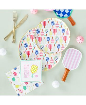 Pickleball Social Club Paddle Paper Guest Napkins, Set of 16