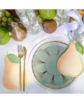  Le Dinner Pear Large Paper Napkins, Set of 16