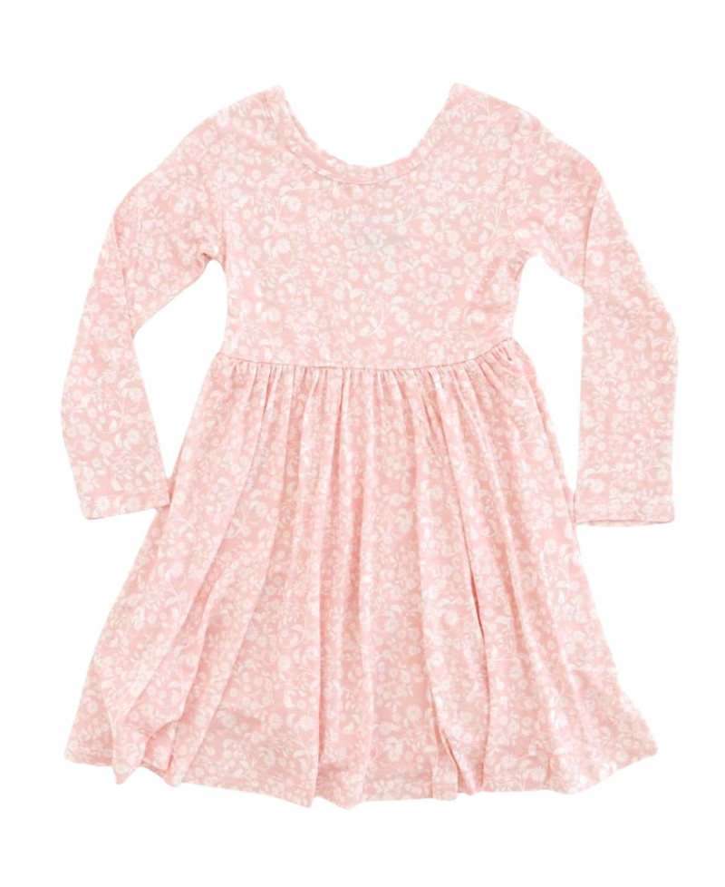 Motette Girls' Petite Fleur Bamboo Twirl Dress - Little Kid