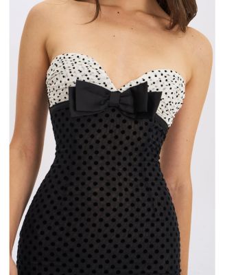 Faith Polka Dot Sweetheart Maxi Dress