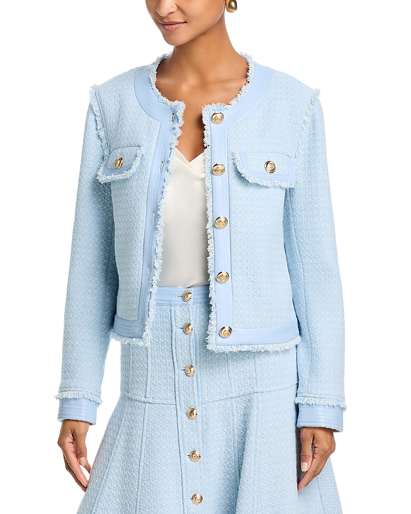 Cinq A Sept Birdseye Tweed Deva Jacket · L