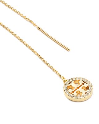 Miller Icon Pav&eacute; Threader Earrings