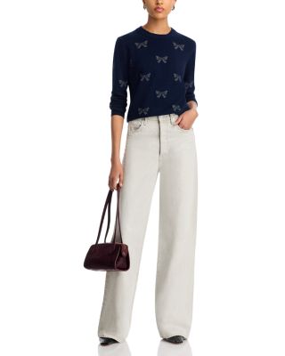 Cashmere Long Sleeve Bow Sweater