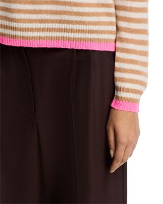 Cashmere Tipped Little Stripe Sweater