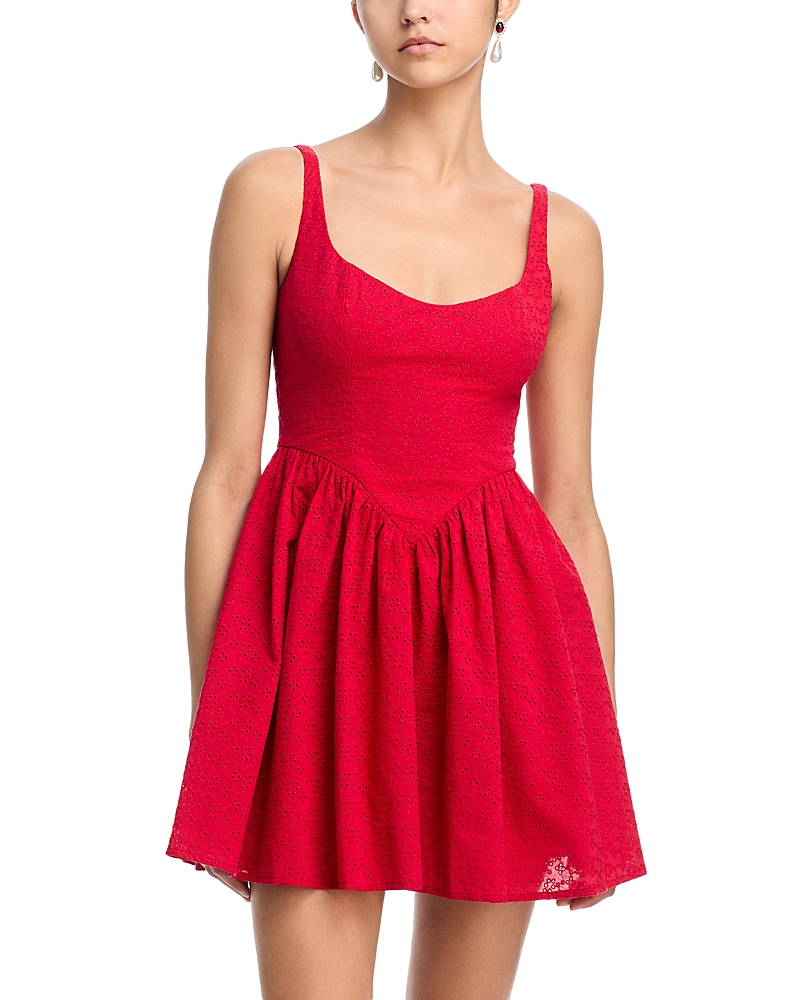 Aqua Scoop Neck Mini Dress - Exclusive