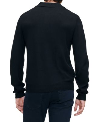 Long Sleeve Knit Polo Sweater