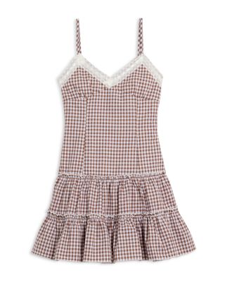 Girls' Tween Fawn Lace Trim Sun Dress - Big Kid