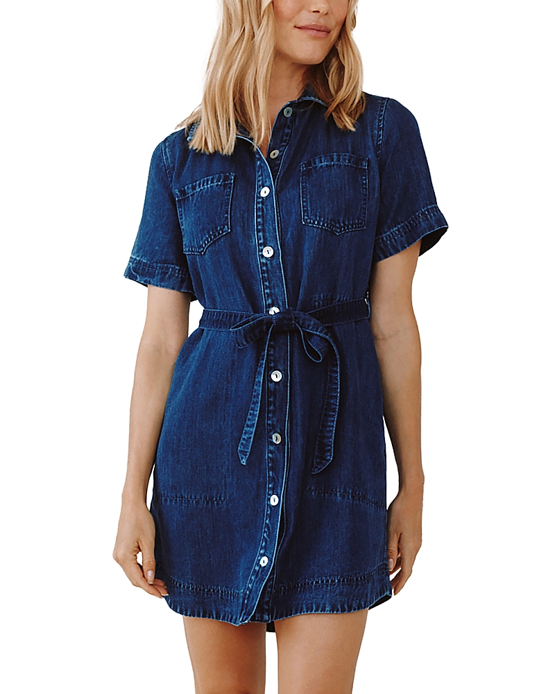 Bella Dahl Short Sleeve Utility Shirt Dress