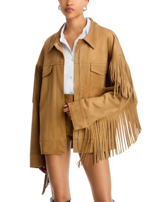 Fringe Oversized Jean Jacket