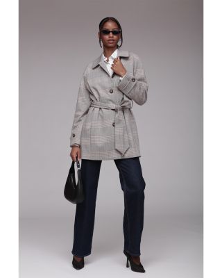 Knit Jacquard Topper Coat