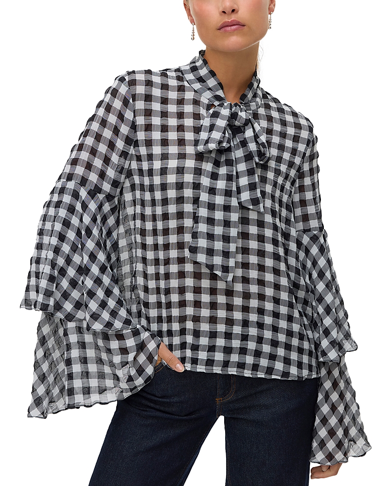 Vero Moda Sia Long Sleeve Flounce Top