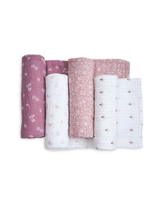  Cotton Muslin Swaddle Blankets, 4 Pack