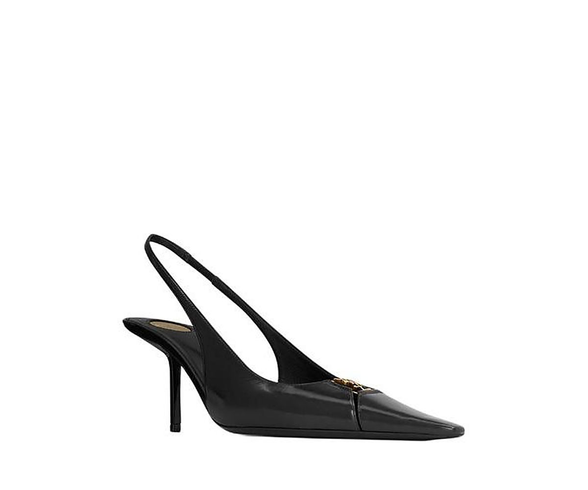Saint Laurent Women's Babylone Breteuil Slingback Pumps