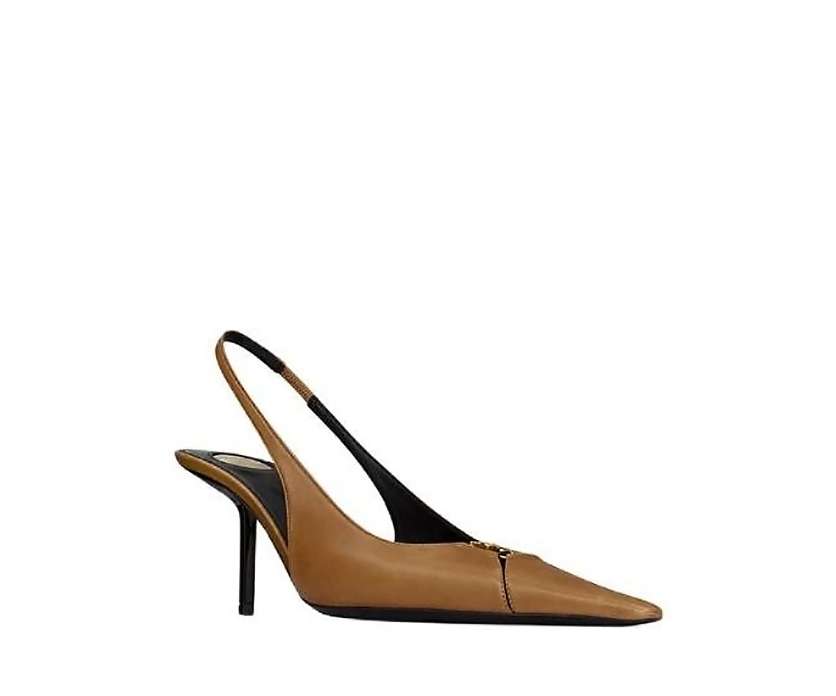 Saint Laurent Women's Babylone Breteuil Slingback Pumps