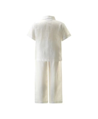 Boys' Linen Shirt and Trouser Set - Baby