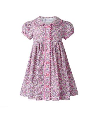 Girls' Floral Button Front Dress and Bloomers - Baby