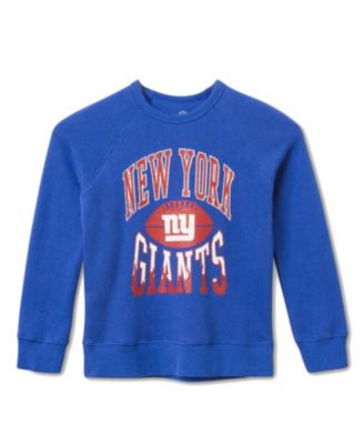 Unisex NFL New York Giants Hot Route Raglan Fleece - Little Kid, Big Kid