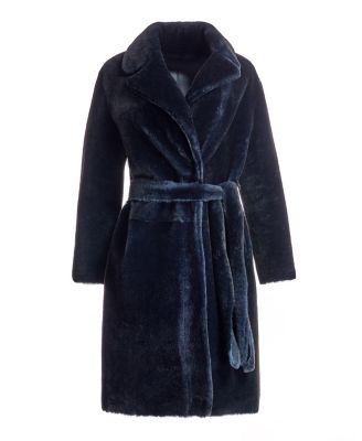  Belted Shearling Coat