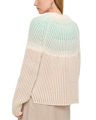 Cashmere Gradient Funnel Neck Sweater