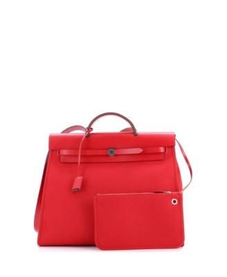 39 Herbag Zip Leather and Toile