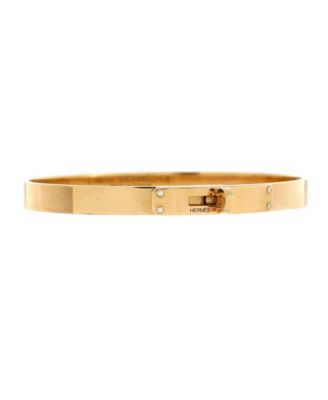 Small Kelly Bracelet 18K Gold with 4 Diamonds